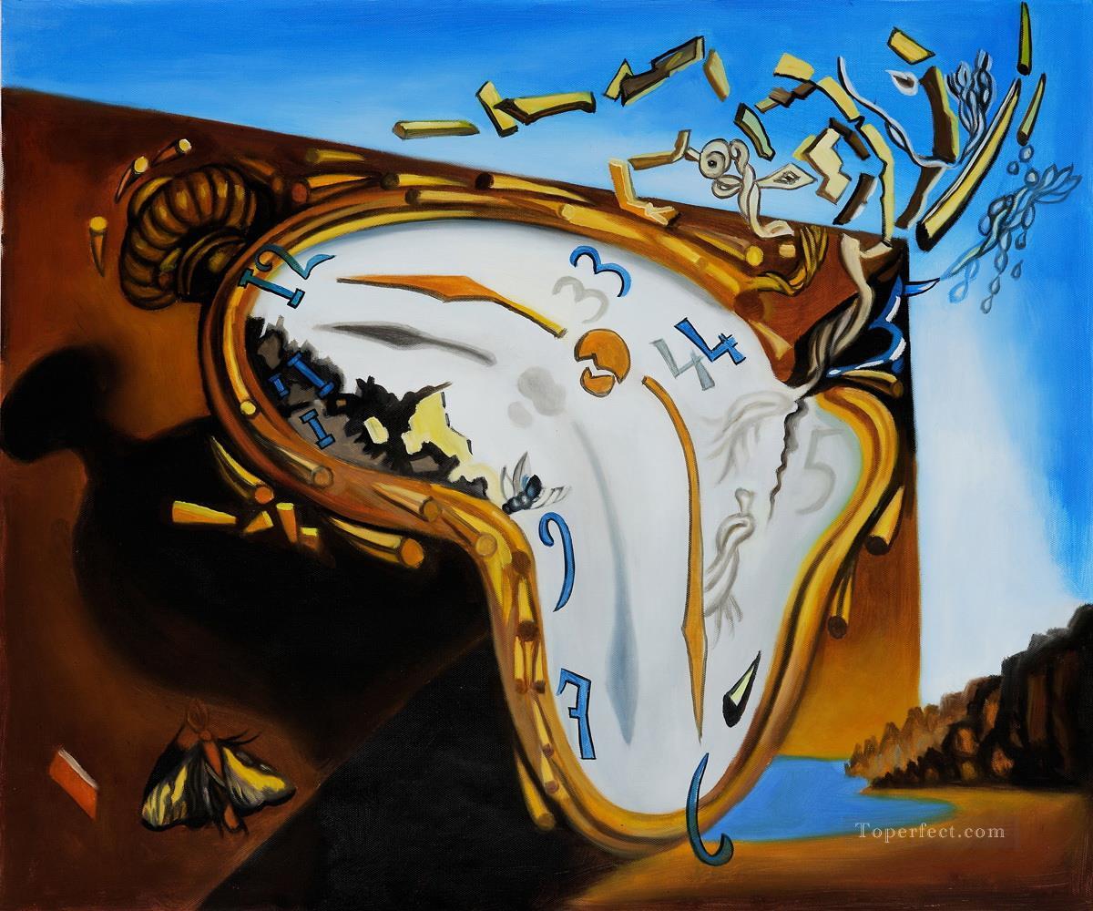Soft Watch at the Moment of Explosion Surrealism Oil Paintings